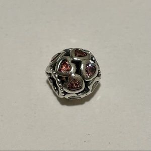 Pandora Pink Hearts All Over Charm